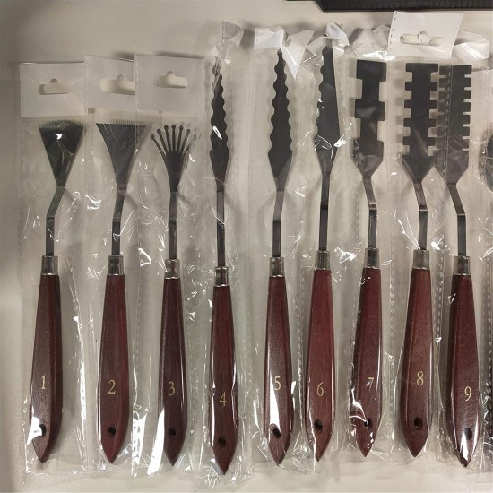 15 Pcs Painting Knife Set Stainless Steel Palette Knife for Acrylic Paint Art 15 Pcs Painting Knife Set Stainless Steel Palette Knife for Acrylic Paint Art