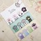 12pcs Magnetic Bookmark Varied Starry-Sky Patterns Exquisite Appearance Lightweight Portable Marking Tool For Students Teachers