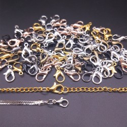 660pcs Zinc Alloy Keychain Rings Pendant Set Chain Open Jump Rings Lobster Clasp Screw Eye Pins Accessories Diy Material Package