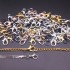 660pcs Zinc Alloy Keychain Rings Pendant Set Chain Open Jump Rings Lobster Clasp Screw Eye Pins Accessories Diy Material Package