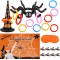 Halloween Inflatable Spiders Ring Toss Game and Pin The Spider on The Web Game for Kids Halloween Party Favor Game Toys Indoor Outdoor Activities Game Spider.